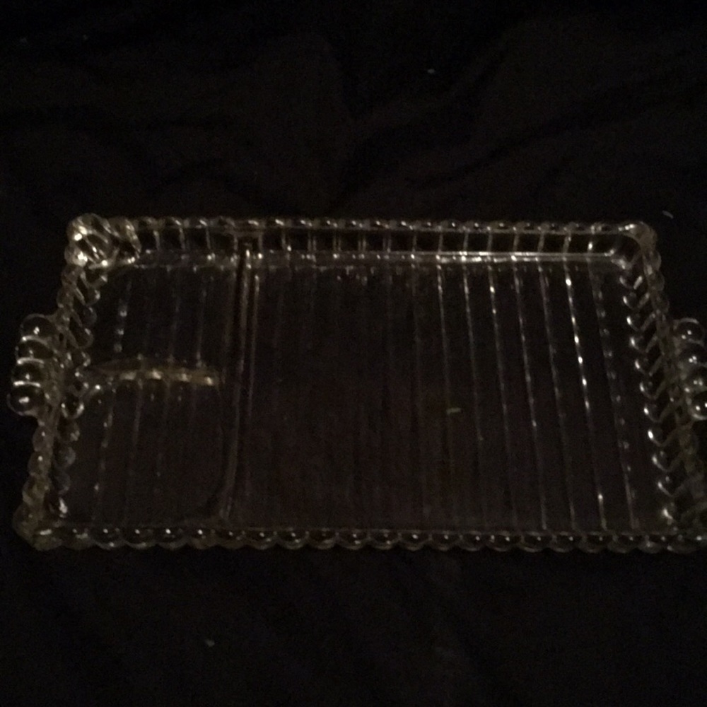Glass veggie tray